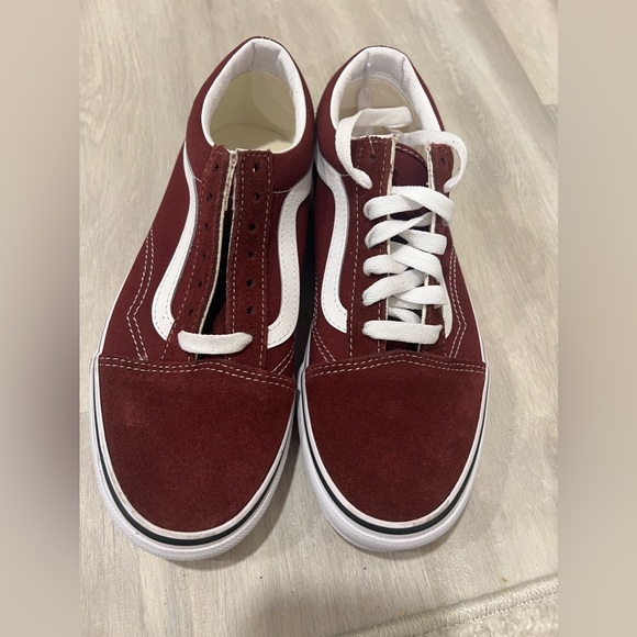 Vans maroon Old Skool shoe size 7 - Picture 2 of 5